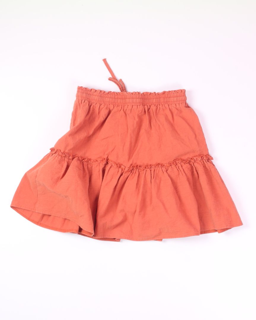 Orange Mini Skirt, M