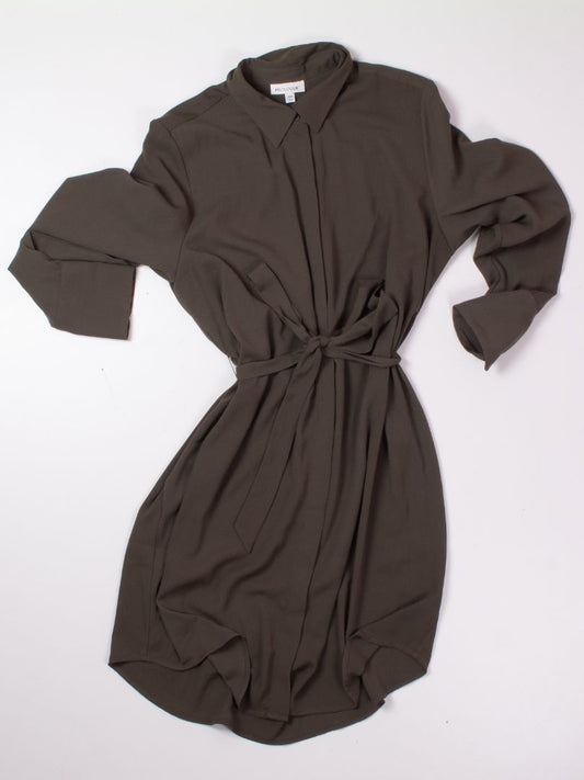 Green Prologue Button DOwn Dress, XXL