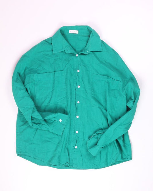 Green Paintcolors Button Down, 1X