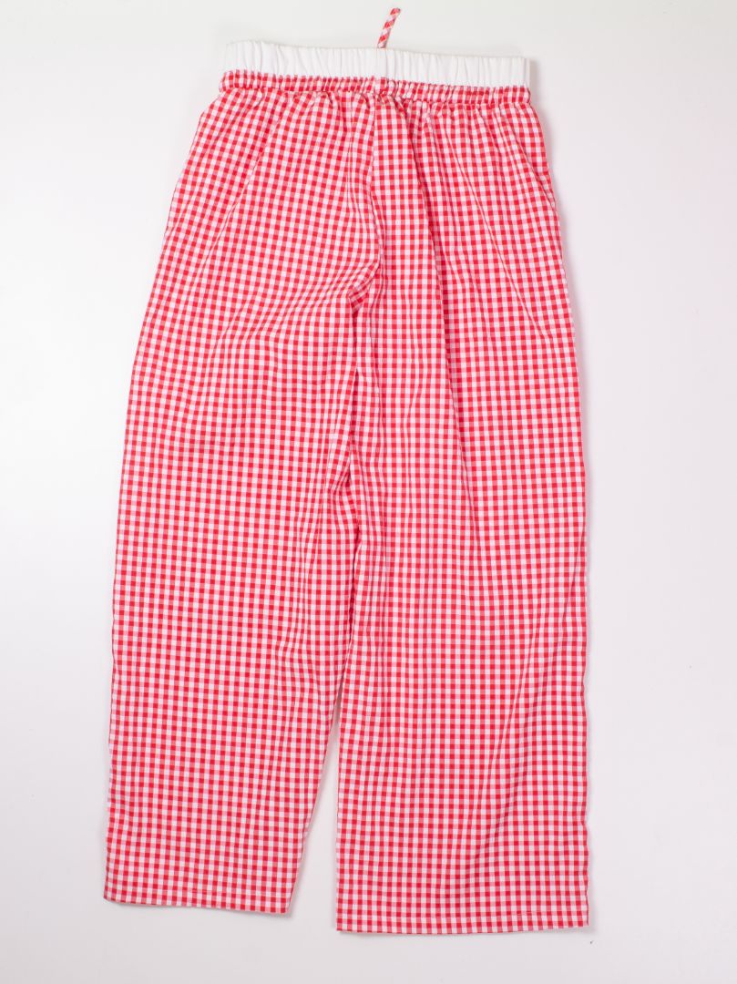 Red  Wide Leg Pants, L