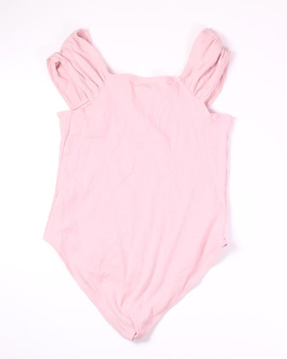 Pink Maurices Tank Bodysuit, XL