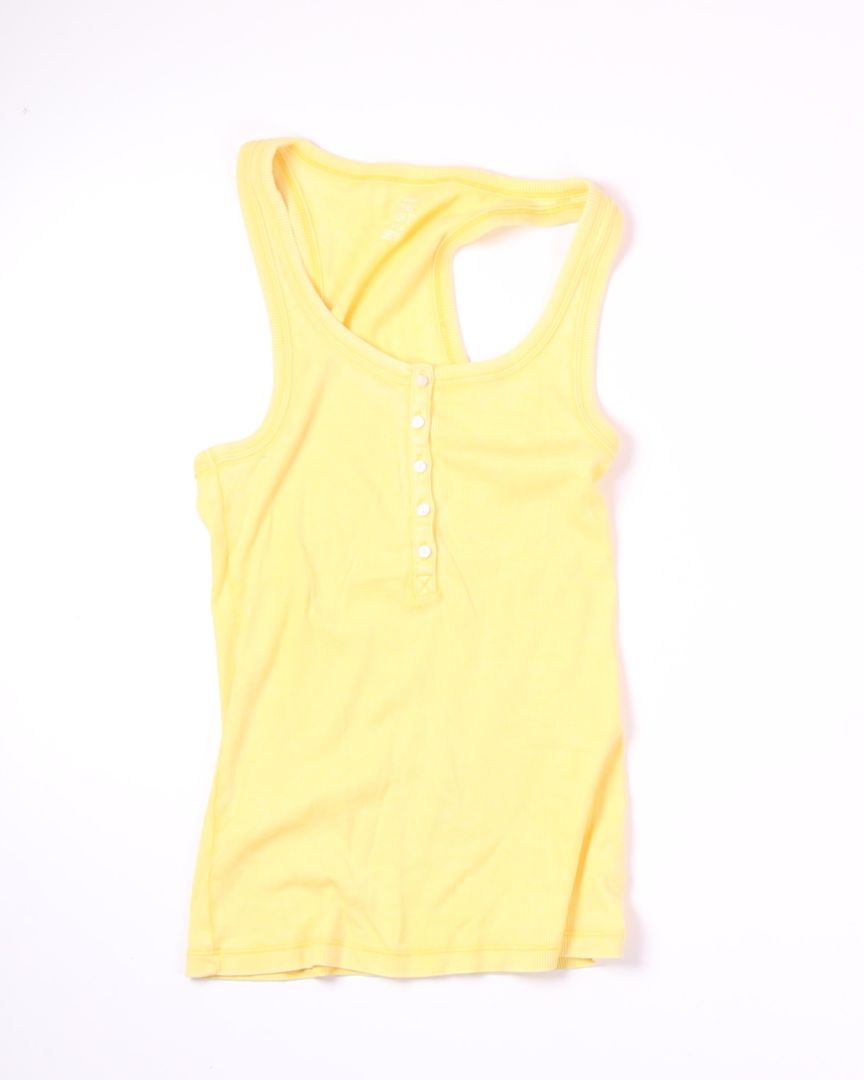 Yellow Aerie Racer Back Tank, L