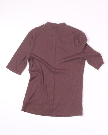 Brown A New Day Mockneck Tee, S