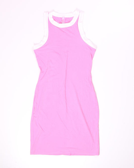 Pink Skims Bodycon Dress, L