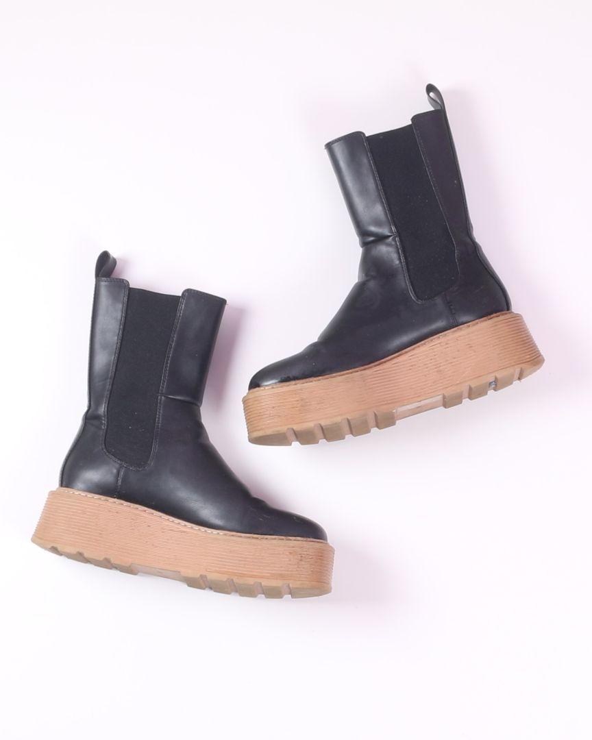 Black H&M Platform Boots, 9