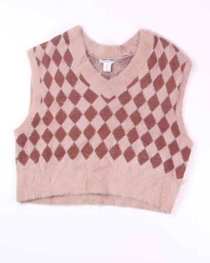 Tan Sincerely Jules Sweater Vest, L