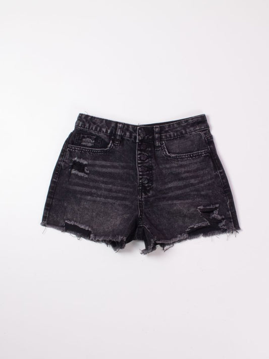 Black YMI Cutoff Shorts, 4
