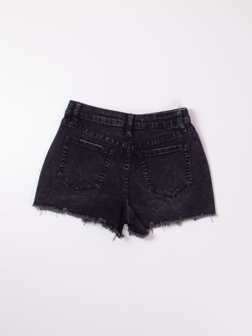 Black YMI Cutoff Shorts, 4