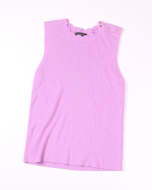 Purple Ann Taylor Knit Tank, L