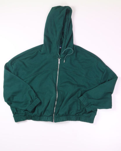 Green Old Navy Cropped Zip Up, 2X