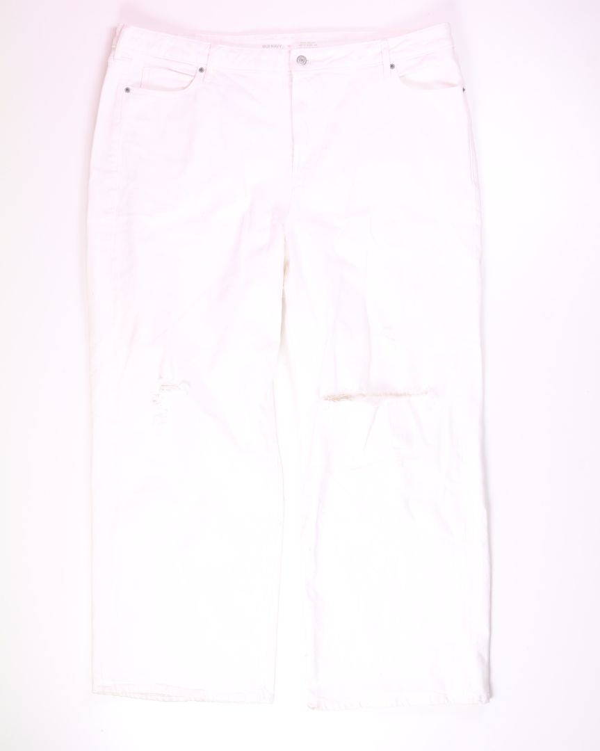 White Old Navy Wide Leg Pants, 22