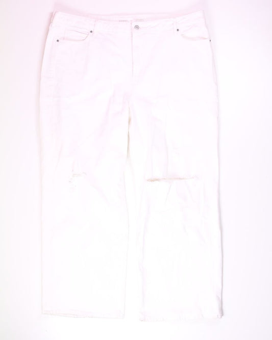 White Old Navy Wide Leg Pants, 22