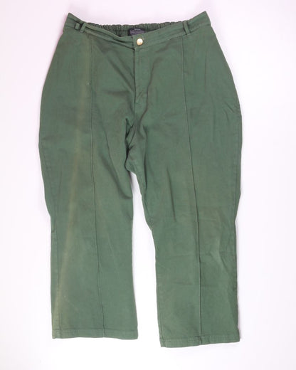 Green Big Bud Press Trouser, 1X