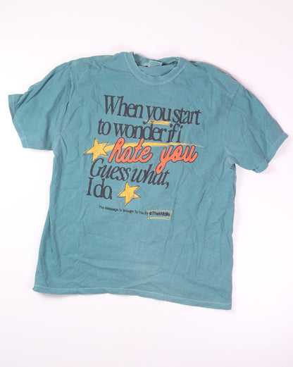 Teal Comfort Colors T-shirt, XL