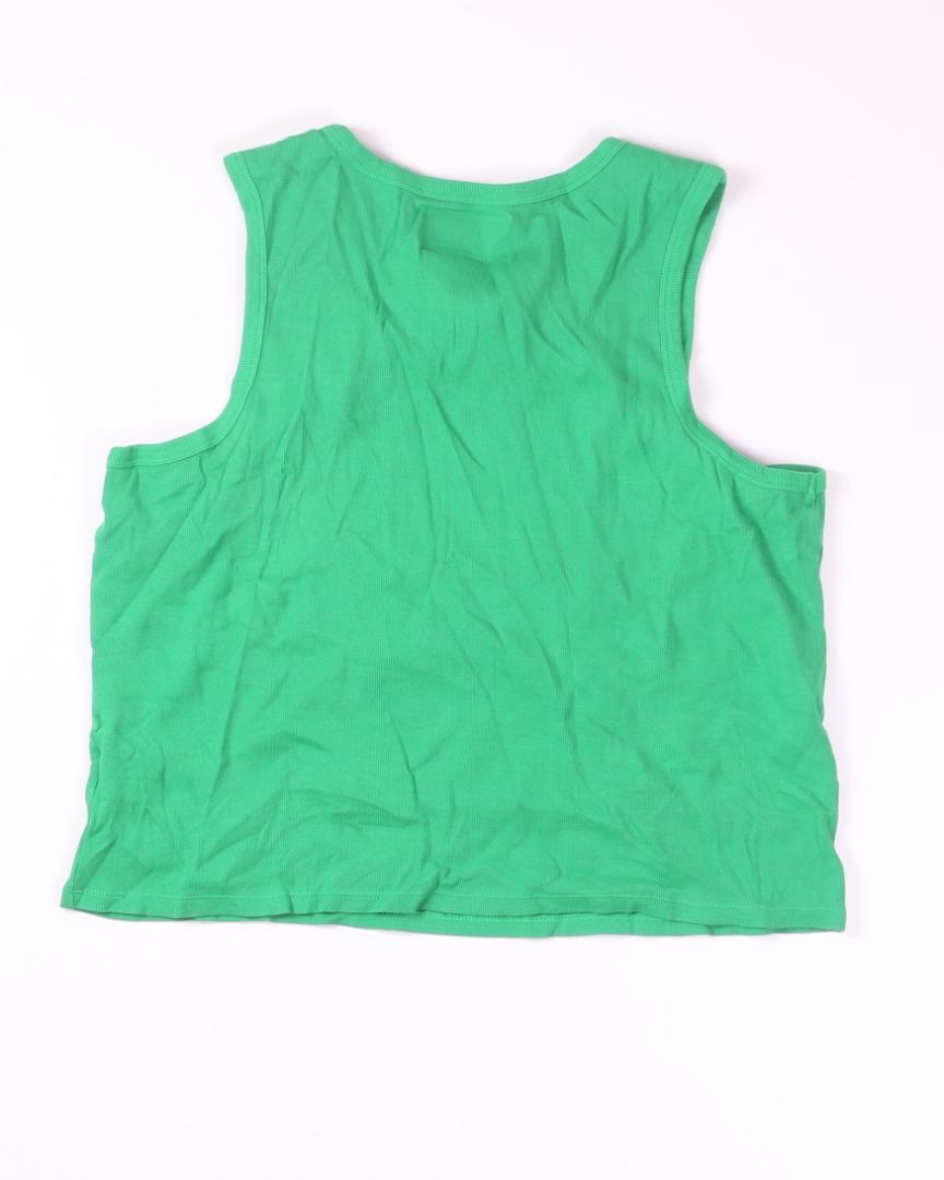 Green Chnge Cropped Tank, 2X