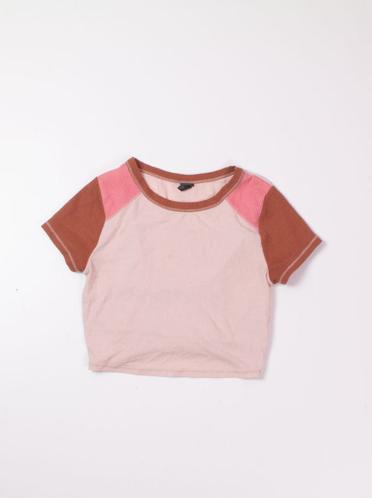 Pink Wild Fable Cropped Tee, XS