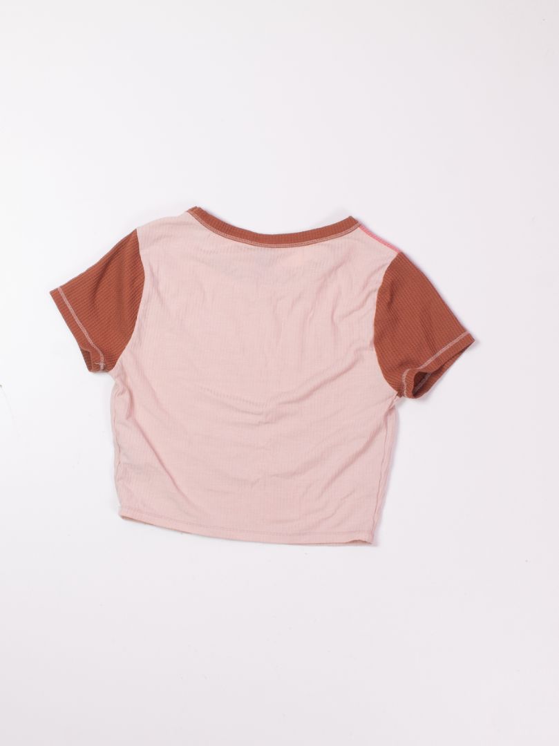 Pink Wild Fable Cropped Tee, XS