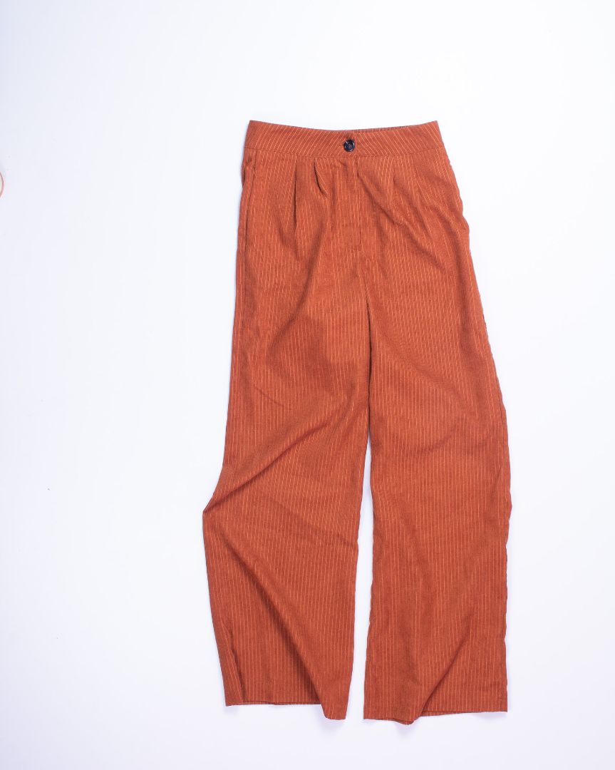 Orange Shein Wide Leg Pants, S