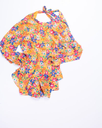 Yellow Endless Rose Romper, S