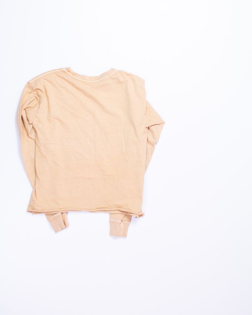 Yellow O'Neil Cropped T-Shirt, S