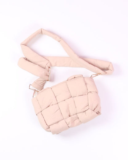 Cream Puffy Bag