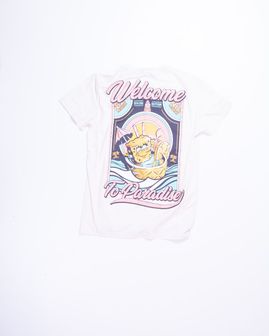 Cream Nickelodeon T-shirt, M