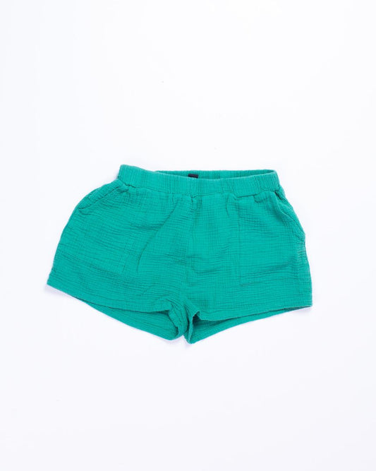 Green Shein Linen Shorts, M