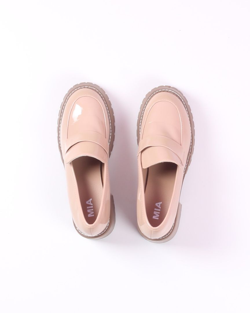 Tan MIA Loafer Heels, 10