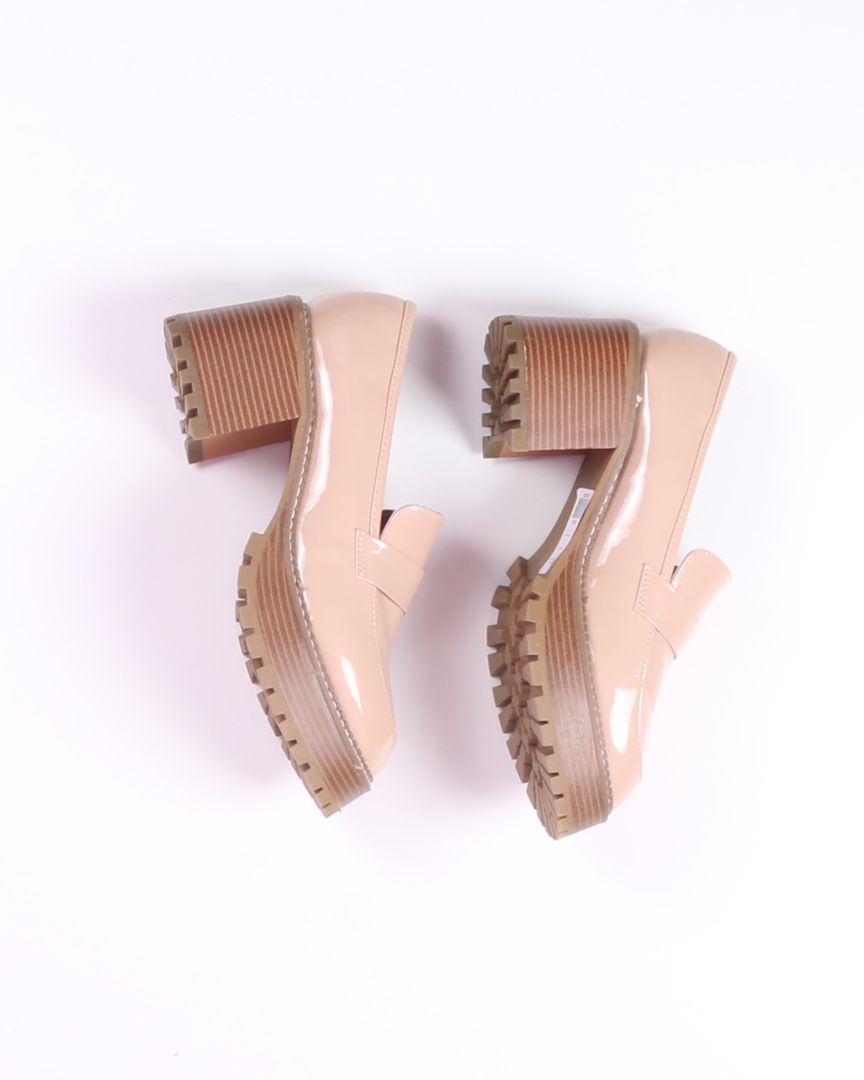 Tan MIA Loafer Heels, 10