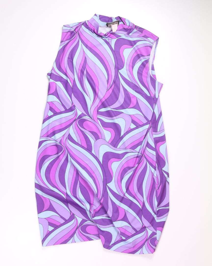 Purple Forenza Shift Dress, XL