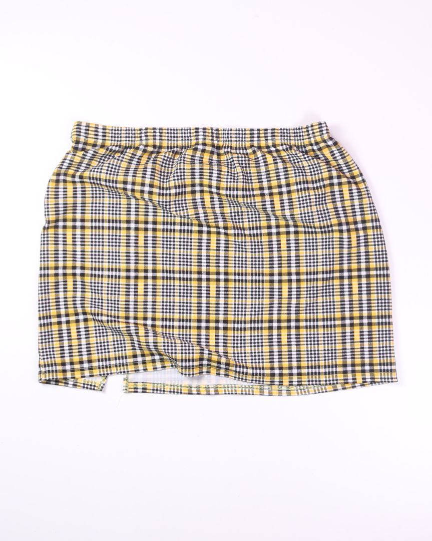 Yellow Shein Mini Skirt, 5X