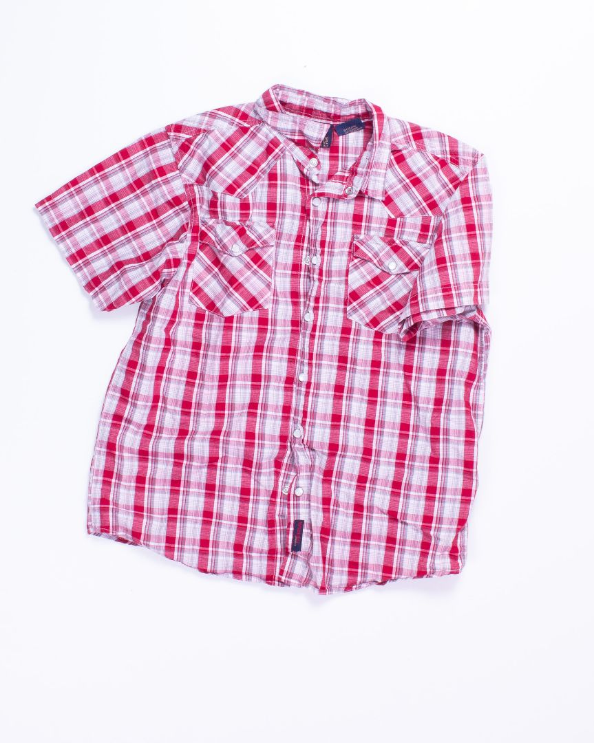 Red Wrangler Button Down, L