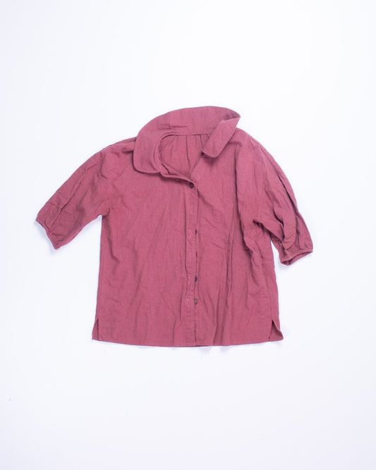 Maroon Shein Button Down, M