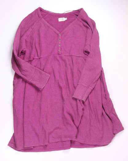 Purple Terra & Sky Shift Dress, 3X