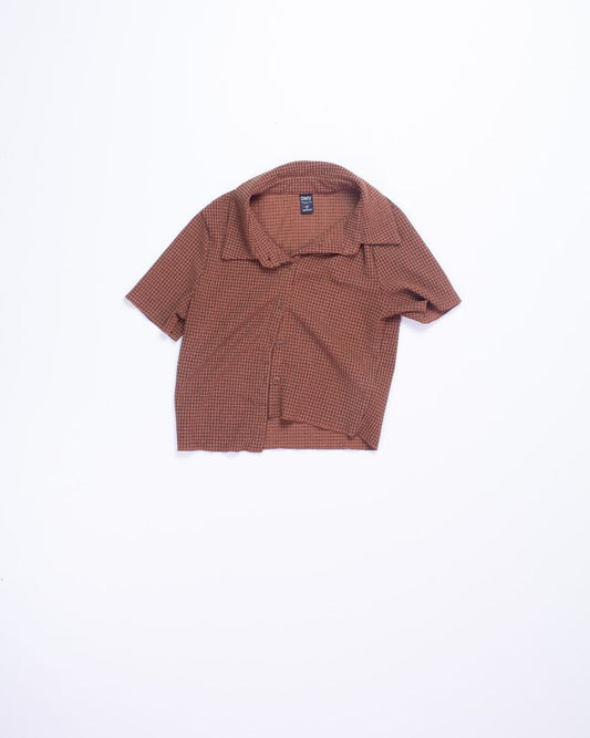 Tan Dazy Button Up, L