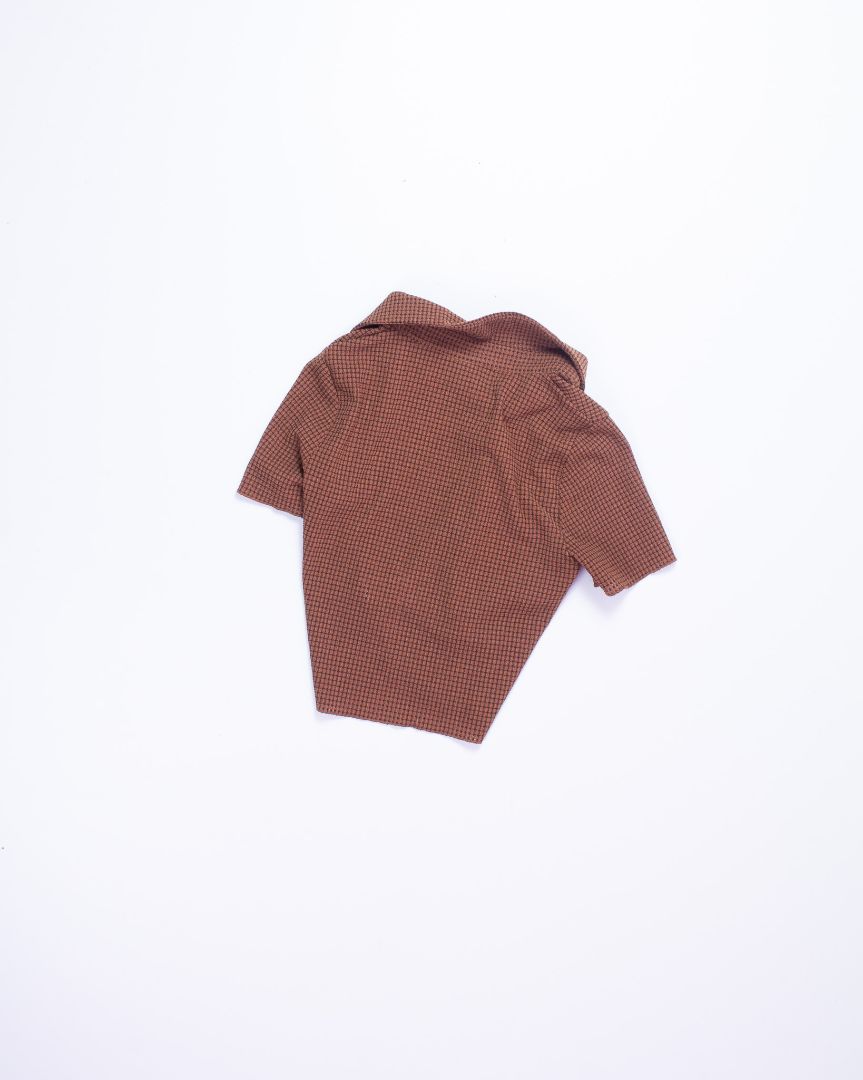 Tan Dazy Button Up, L