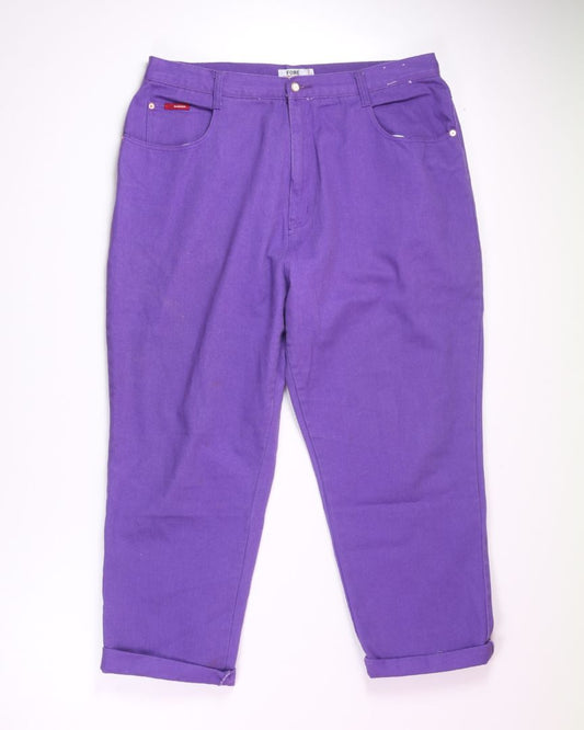 Purple Fore Warned Bootcut Jeans, 22