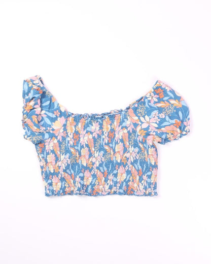 Blue Aerie Cropped Tee, L