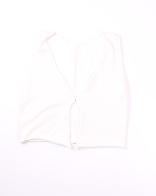 White Mimosa Vest, L