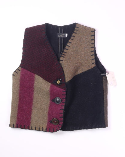 Multi Baabaazuzu Wool Vest, L