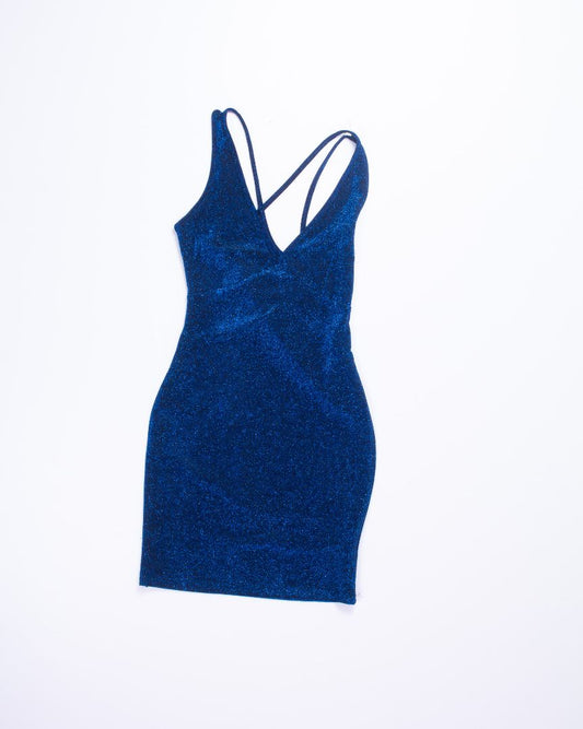 Blue Shein Bodycon Dress, XS