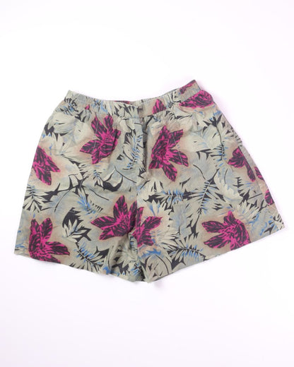 Green Floral Diversity Soft Shorts, 18