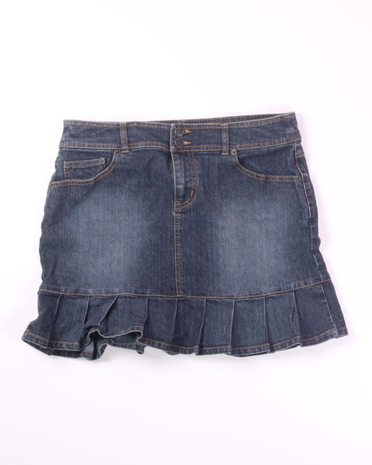 Darkwash SO Y2K Denim Mini Skirt, 11