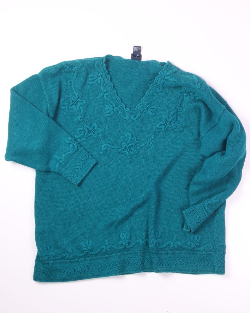 Teal Honors Sweater, 18W