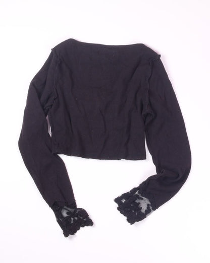 Black Urban Outfitters Cropped Long Sleeve, L