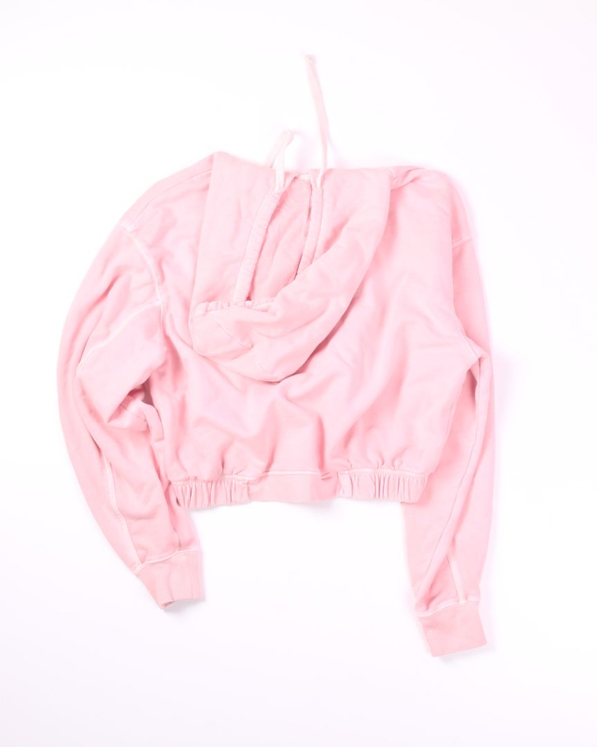 Pink BP. Cropped Hoodie, S