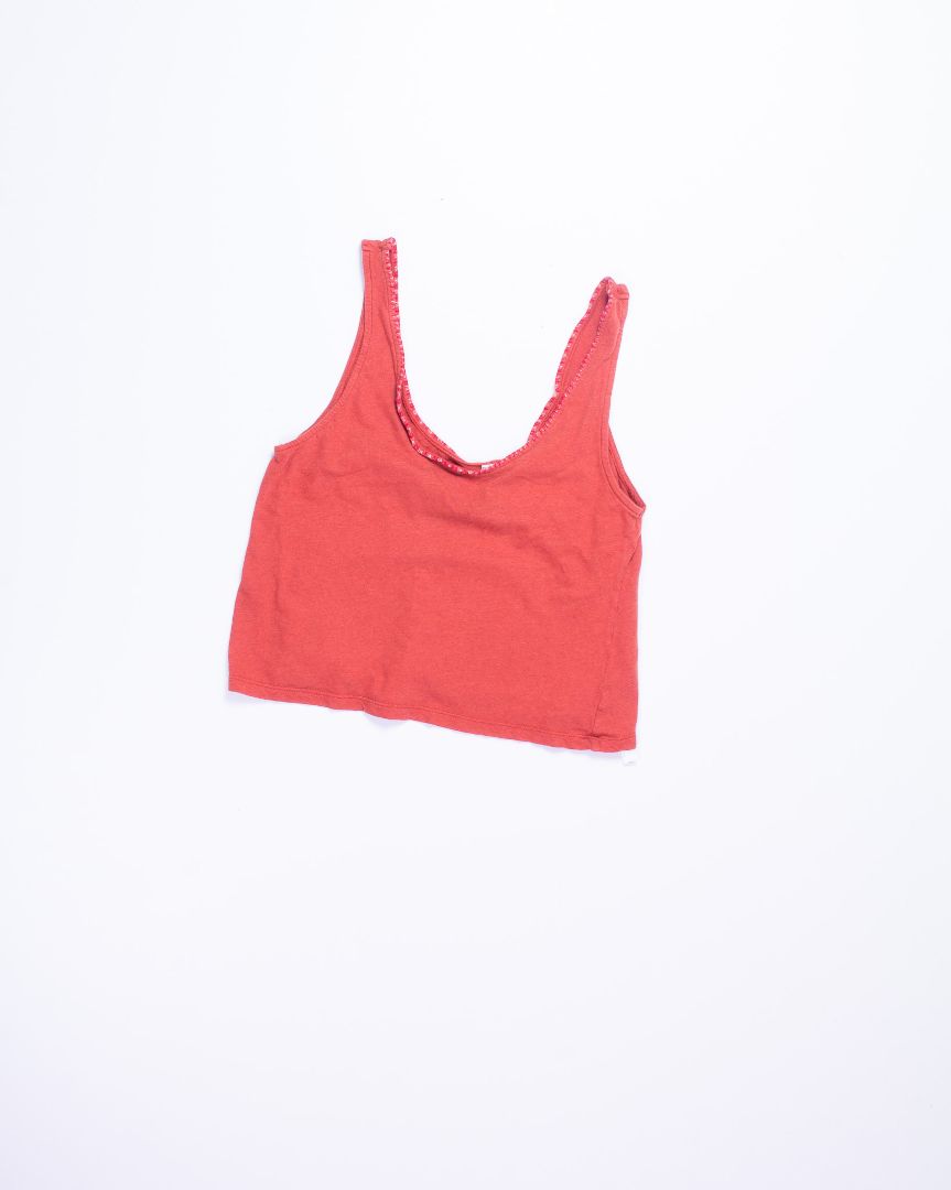 Orange Intimately - Free People Cropped Tank, M