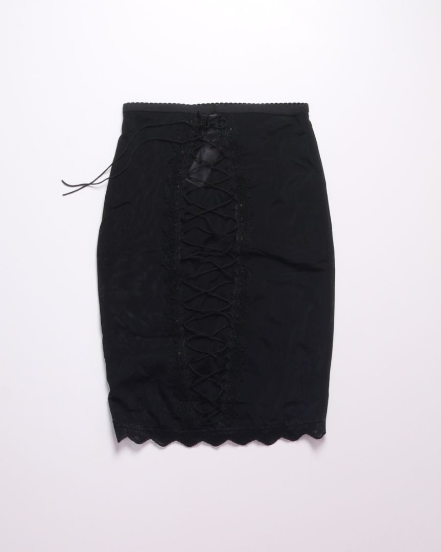 Black Bettie Page Lingerie Skirt, 4