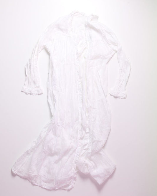 White Celestine Vintage Duster, XL