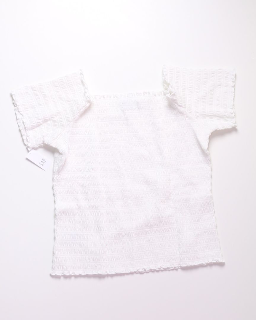 White Gap Off-the-Shoulder Tee, XL